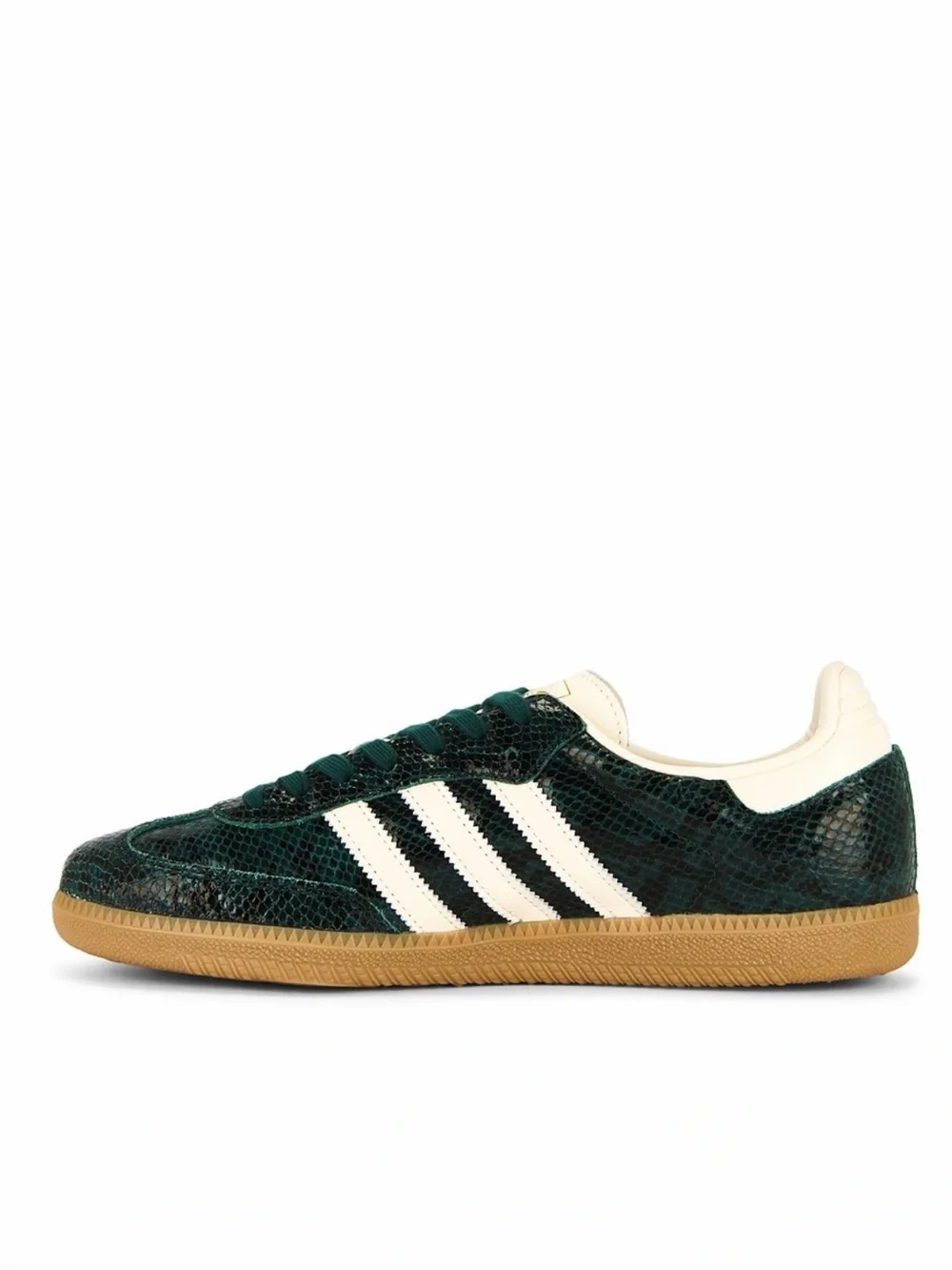 ADIDAS ORIGINALS Samba OG Sneaker in Cream White & Collegiate Green